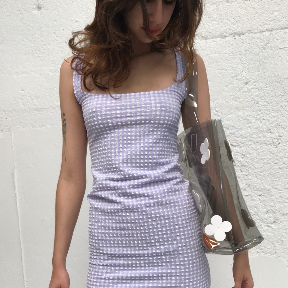 Maryam Nassir Zadeh Salma Gingham Mini Tank Dress small